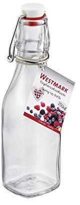 Westmark Cierre hermético Botella, Cristal, Transparente, 22,4 x 8 cm