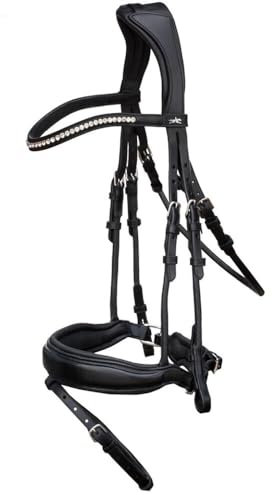 Schockemöhle Malibu Trense anatomisch ohne Zügel Größe: WB Farbe: Black/Silver
