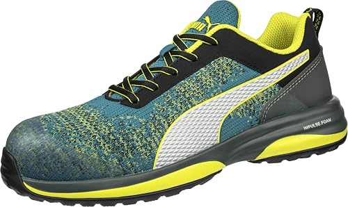 PUMA Safety Charge Low Work Shoe Safety Shoe S1P ESD HRO SRC fibreglass Cap Penetration Protection Non-Slip Heat-Resistant Vegan Unisex