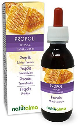 Propolis (Propolis) harts Alkoholfri modertinktur Naturalma - Flytande extrakt i droppar 120 ml - Kosttillskott