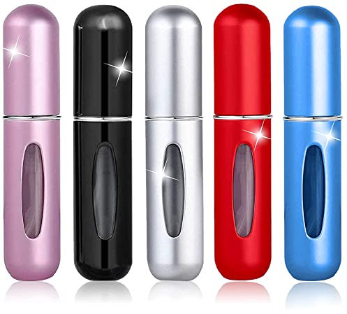 Perfume Atomiser Bottles 5ml, Portable Refillable Perfume Atomizer Bottle, Mini Travel Perfume Atomizer (5Pcs)