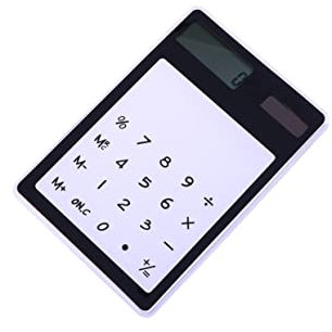 NUOBESTY Calculatrice De Bureau à Écran Tactile Solaire Compacte Et Facile à Transporter pour Étudiants Et Bureaux