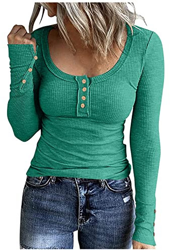 Bodystocking Langarm Coole T Shirts Hemdbluse Langarm Damen Bluse Mit Fransen Missy Oberteile Fitness Shirt Damen Blusenshirt Damen Damen Longshirt Grün Bandana Oberteil Women Patchwork
