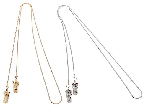 LIFKOME 2stücke Brillenketten Für Masken-hängeseile Brillenband-accessoires Aus Metall Verschiedenen Farben