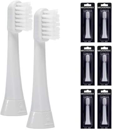 6x Megasonex Bürstenköpfe flat soft