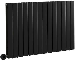 MILANO 1200W Black Double Flat Panel WiFi Electric Radiator Plug 635x980mm