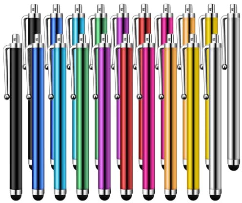 Rpanle Stylus Pen [20 Stück] Tablet Stift, Touchscreen Stift, Universelle Handy Stift für Tablets, i-Pad Mini, i-Pad Pro, Smartphones, Samsung Galaxy - Mehrere Farben