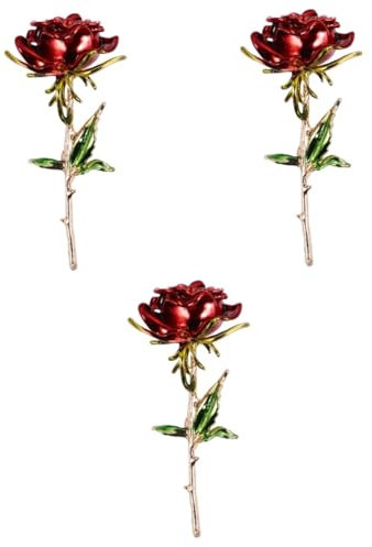 VALICLUD 3stücke Creative Alloy Brooch Stilvolle Brosche Für Ergänzung Für Kleidung Accessoires Besondere Anlässe Romantisches Für Valentinstag Und Hochzeiten