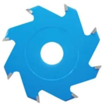 Sharrqing Replacement Carbon Steel Wood Carving Disc Woodworking Tool Durable Biscuit Joiner Cutter Angle Grinder Slotting Tool(8mm-8 Teeth)