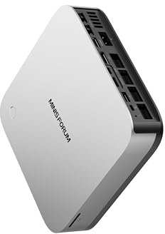 MINIS FORUM AI X1 Pro Mini PC, AMD Ryzen AI 9 HX 470 (12C/24T, bis zu 5,2 GHz), AMD Radeon 890M, 32GB DDR5 RAM, 2TB PCIe 4.0 SSD, Quad 4K Display HDMI/DP/USB4x2, Dual 2,5G LAN, Wi-Fi7, BT5.4, OCuLink