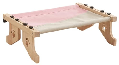 Accogliente amaca per gatti – Amaca per gattini per riposare, seggiolino per finestre per gatti, telaio in legno e metallo robusto Easy Seat per il davanzale della finestra, amaca per finestre per