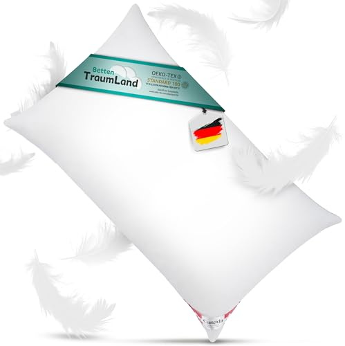 Bach's Betten Welt Mega Preis Canada Kissen Soft Feeling 600g extra weiche Daune Federn 40x80 cm