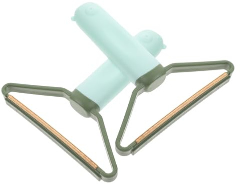 Gogogmee 2 Piezas Removedor de Pelusas Manual Herramienta Portátil para Eliminar Pelusas y Pelo de Ropa Sofá Alfombras y Camas Diseño Ergonómico Antideslizante Fácil de Usar