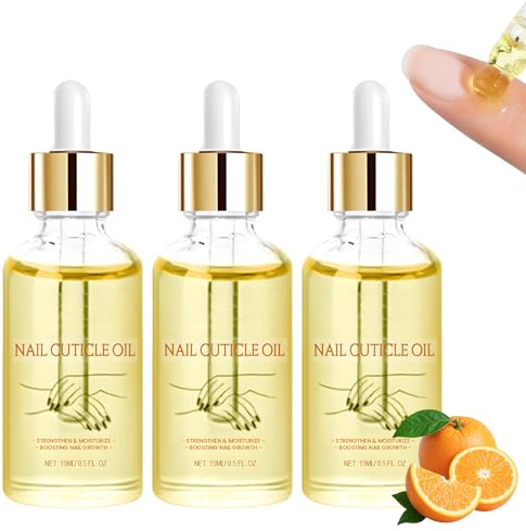 3 Stück Nail Cuticle Oil,Nagelhautöl Mit Pipette,Nagelhautöl Für Nährende Näge,Pflegeöl Zur Stärkung,Geeignet Für Hände Und Nagelpflege (45ml)
