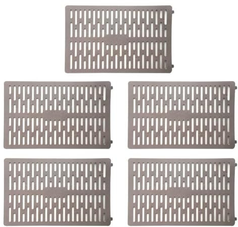Gettimore Splicable and Adjustable Tree Trunk Guard for Plant Protection, Weatherproof Bark Mulch & Wood Chips Cover, PP Material, Gray/Taupe, 20CM x 34CM 5pcs taupe