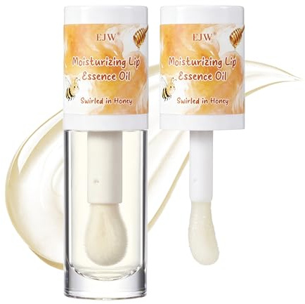 Aceite de labios hidratante con un tono suave y natural – Cuidado labial nutritivo para labios secos | Ligero, no pegajoso, acabado brillante natural | Con aceite de jojoba | Honey Comfort 6 ml