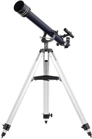 Levenhuk New Skyline BASE 60/700 AZ2 Astronomiskt Teleskop för Vuxna & Nybörjare, Akromatisk Refraktor, Altazimutmontering, Justerbart Stativ, 2x Barlow & Månfilter Ingår