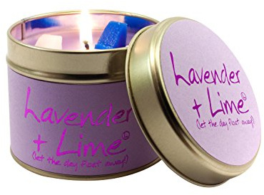 Lily-Flame Lavender and Lime Tin, Purple