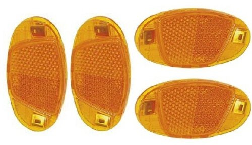 Fahrrad Beleuchtung 4 Speichenreflektoren 70 x 35 mm