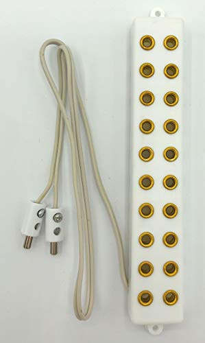 Verteilerleiste 10-fach mit Kabel und Stecker - Farbe: weiss für 3,5V Puppenhaus Krippen Modellbau