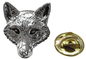 Kiola Designs Pewter Fox Head Lapel Pin