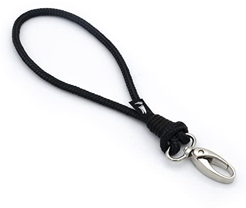 Wind Passion Geprüfte Qualität Schlüsselanhänger Schlüsselband aus Wasserdicht Segeltau, Black Pearl,