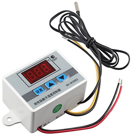 HALJIA xh-w3002 DC 24 V Digital Temperatur Controller XH W3002 Thermostat mit wasserdicht Sonde 1 m Heizung oder Kühlung 0,1 ℃ Genauigkeit