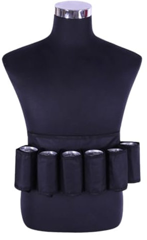 DEWIN Cintura Portabirra,Marsupio da Cintura con Cintura da Birra Six Pack per Esterno Porta Bibite Portatile (Nero)