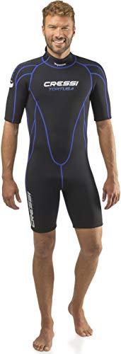 Cressi Tortuga Man Shorty Wetsuit 2.5mm - Kurzer Neoprenanzug für Herren aus hochelastischem Neopren 2.5mm, Verschiedene Farben
