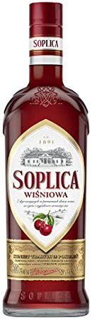 SOPLICA - Polish Cherry Liqueur For Shots & Cocktails - 26% Alcohol - 500 ml
