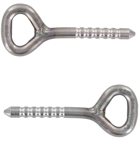 Fixe - Gancio tenditore per Arrampicata Glue in Bolt - Tenditore D10 mm L90mm - Calcestruzzo e Roccia - 25kN - Gancio tenditore Cavi in Acciaio Inossidabile 316L