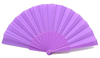 Abanico Flamenco de Plastico Lila, Abanico de plástico Flamenco, Accesorio de Moda,