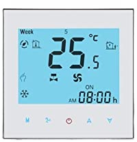 SAIDE Termostato Integral proporcional de 0-10V Tuya, termostato inalámbrico Inteligente WiFi, regulador de Temperatura for Fan Coil (Color : 1000EMLW-WHITE, Size : 95-240VAC)