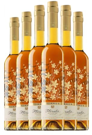 Torres Floralis Moscatel Oro Moscatel de Alejandría Botella Medium 50 cl Vino dulce (Caja de 6 Botella Medium de 50 cl)