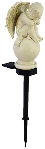 Lumières d'ange solaires d'extérieur, lumière de pelouse solaire d'extérieur, lumières sur piquet de jardin, LED étanche en résine, lumière d'ange de jardin à énergie solaire, décoration extérieure