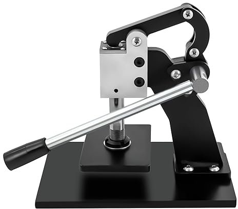 Leather Embossing Machine 25,5 x 17 x 42,5 cm, manuale in pelle, per pelle, tessuto, carta, stampa massima 800 kg