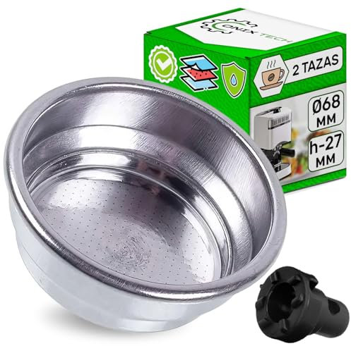 Filtri Caffe 2 Tazza per Gaggia con Dimensione Ø 68 mm h 27 mm Filtro Caffe con Valvola Schiumogena Crema adatto a Portafiltro - Garanzia di 5 Anni - ONIX TECH