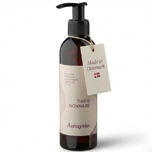 Sinful Amaysin 200 ml Aloe Vera Water-Based Lube - Toy & Condom Safe Lube Gel - Unscented & Flavourless - Intimate Gel Lubricant for Women