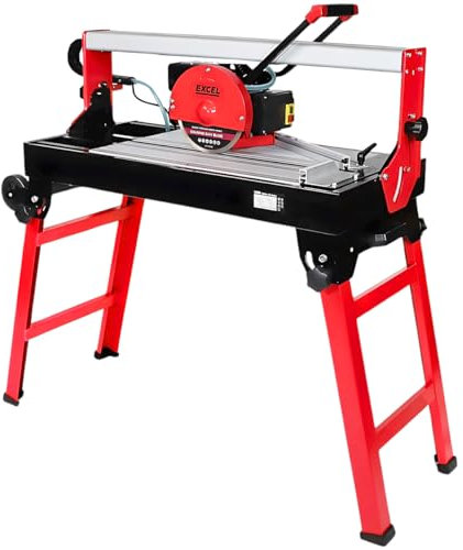 Excel 620mm Professional Tile Cutter Bridge Saw – 230V/800W Power, Foldable Design & Water Cooling System for Effortless Precision, Powerful Tile Cutter for Ceramic