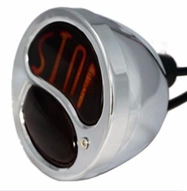 NMHTJ Moto Luz Freno Luz Lámpara de Freno de luz Trasera Stop Retro Vintage Motocicleta para HA&RLEY Chopper Luz Trasera Moto Luz