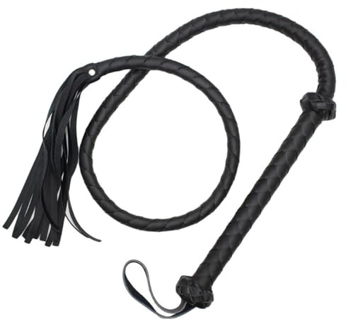 WreGmgg Frusta Nera Multifunzionale, Frusta Nera da Allenamento per Ciclismo, Carnevale E Attrezzature per Il Fitness per Giochi di Ruolo - H11