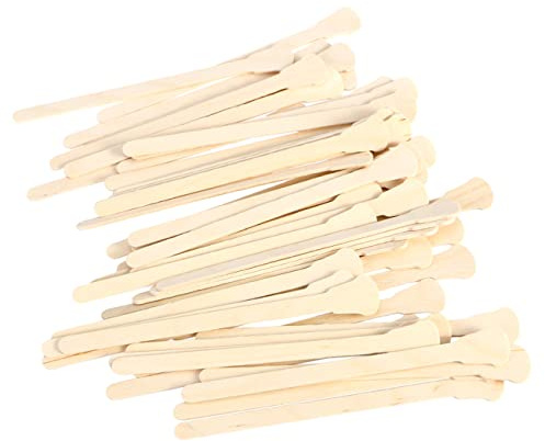 ERINGOGO 100 Pezzi Spatole per Cera Monouso in Legno Estremità Arrotondate per Utilizzo Pratico Adatte a Tutte le Cere Depilatorie per Uso Professionale in Salone e Uso Domestico Fai da Te