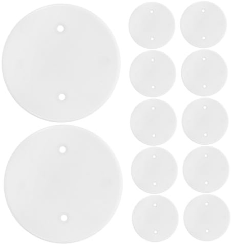 DOITOOL Couvercles et Organisation Blancs Ronds en Pp 25pcs de Plafond Simples et Élégantes pour Protection Plaques de Recouvrement des Fils pour Salle de Bain et Centre Commercial