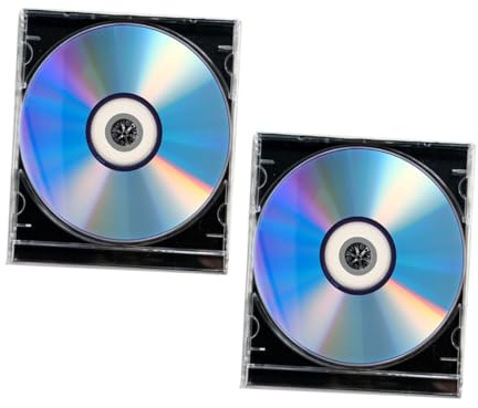 FRCOLOR 2 Set Dischi Registrabili Vuoti Dvd Cd per Audio e con Custodia Protezione Sicura e Compatibilità per Masterizzazione e Registrazione Professionale