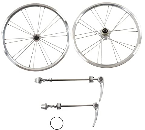 Set di ruote per bicicletta UMDHAIYI, per ruote da 20 pollici, cuscinetti anteriori e posteriori, materiale in lega di alluminio, leggero e resistente, compatibile con 8-11
