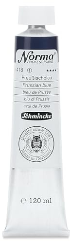 Schmincke – Norma® Professional - feinste Künstler-Ölfarben, Preußischblau - 120 ml