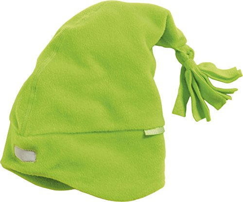 Playshoes Barn, fleece-mössa, mjuk och ventilerande mössa med kardborreband, Grön (grön 29), 53 cm
