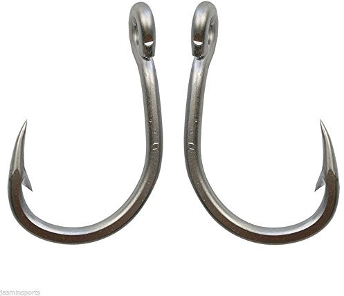 Big Game Edelstahl Angelhaken 10884 Salzwasser & Süßwasser Inline Kreis Angeln Haken Live Bait Angelhaken Angelausrüstung(4/0-30pcs)