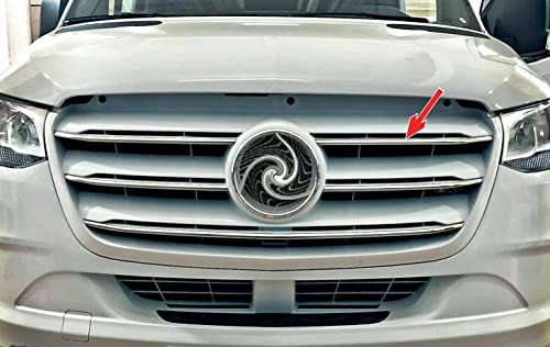 Listas de Parrilla válidas para MERCEDES SPRINTER | W907 W910 | 2018 en adelante Moldura Cromada Acero Inoxidable Embellecedor Cromo Frontal Tiras cromadas de Radiador