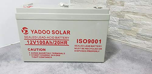 batteria 12 vl 100 ah per kit fotovoltaico accumulo camper barca casa